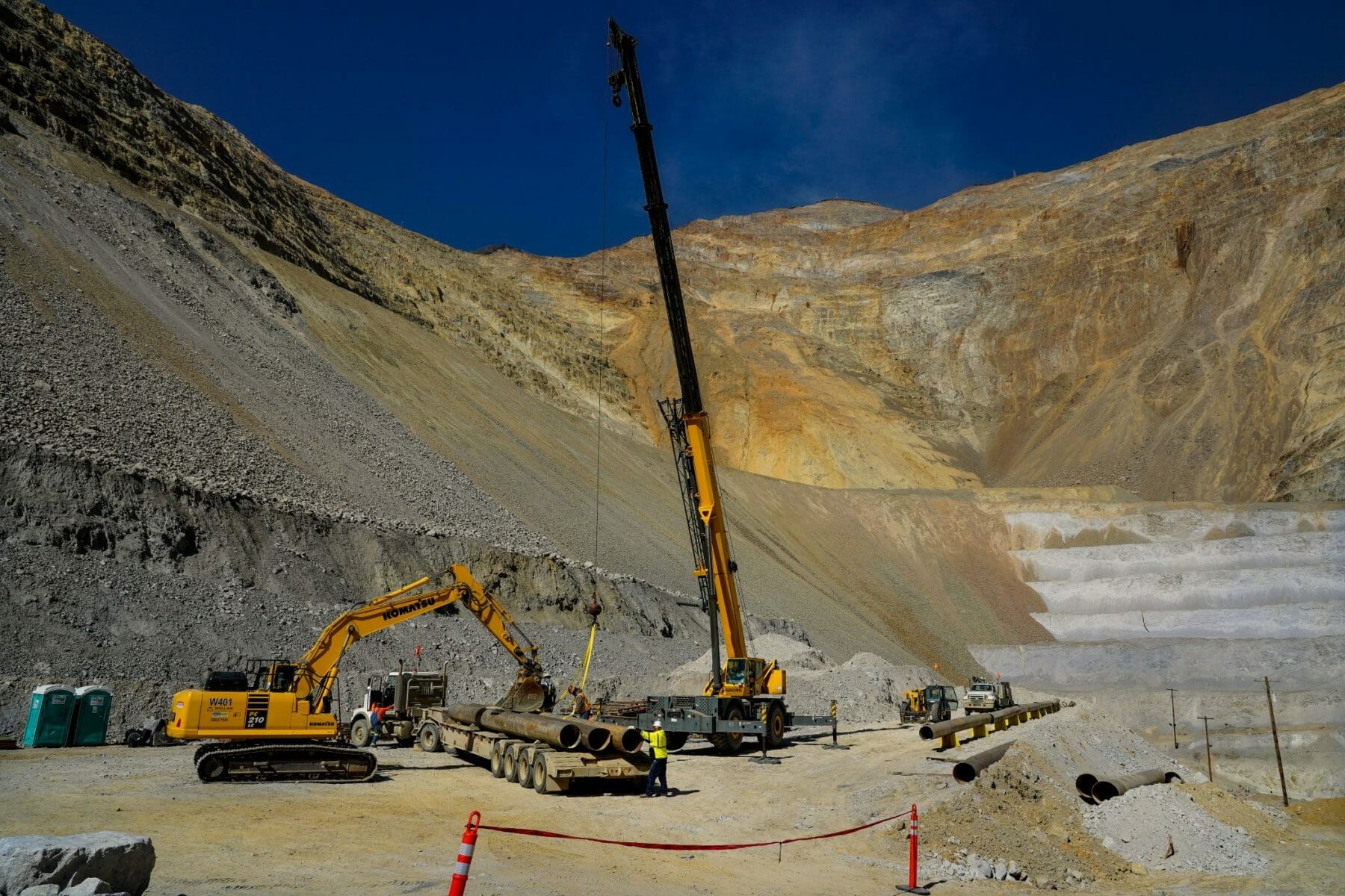Industrial process piping installation | Pipe Laying | Utah mining construction | Wollam Construction