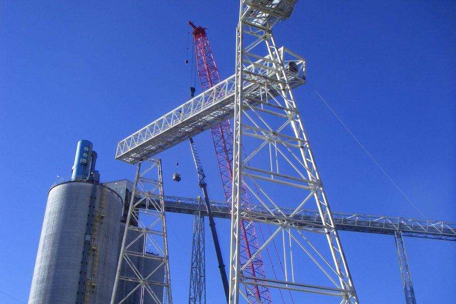 Conveyor Truss Installation in Utah | Agricultural Construction | Wollam Construction