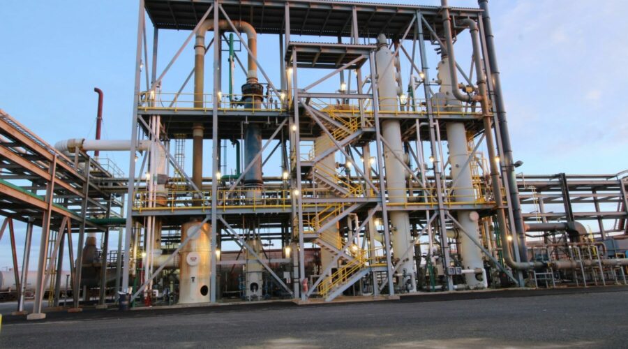 structural steel contractors erect framing for above-ground pipes | Industrial Plant Construction Contractors | Wollam Construction
