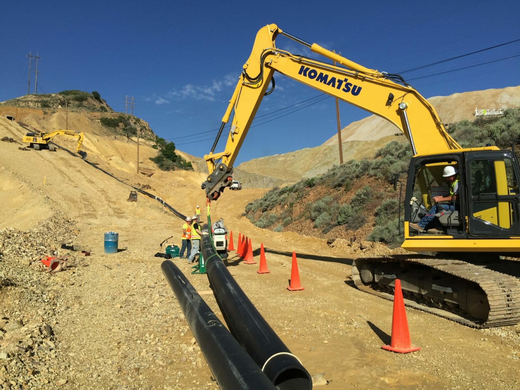 Underground piping installation in Utah mining operation | Wollam Construction