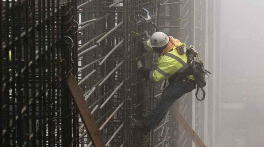 Rebar for Industrial Concrete Construction at Kennecott Mine in Salt Lake City, UT | Bingham Canyon Mine Flotation Expansion | Wollam Construction