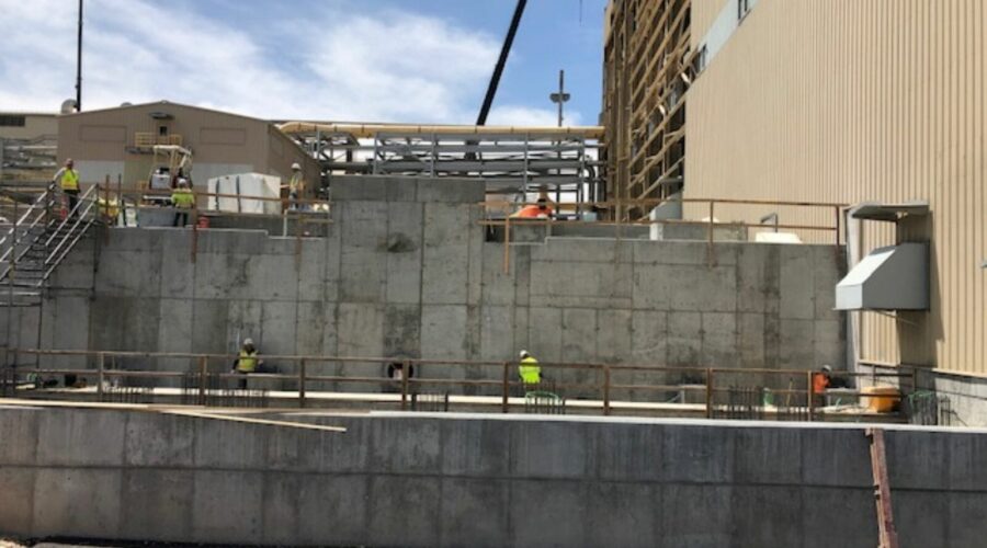 Industrial Concrete Foundation Construction at Kennecott Mine in Salt Lake City, UT | Bingham Canyon Mine Flotation Expansion | Wollam Construction