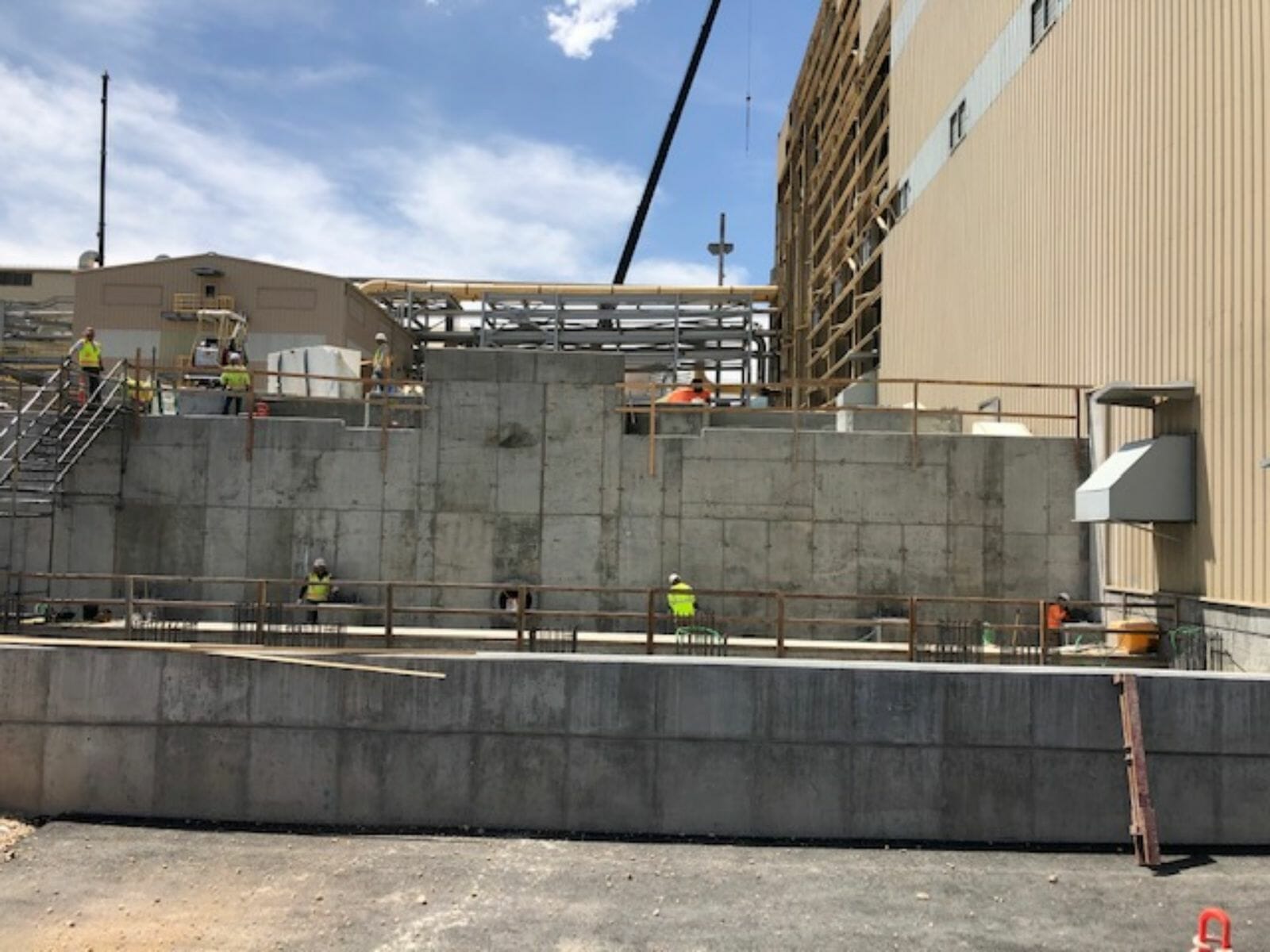 Industrial Concrete Foundation Construction at Kennecott Mine in Salt Lake City, UT | Bingham Canyon Mine Flotation Expansion | Wollam Construction