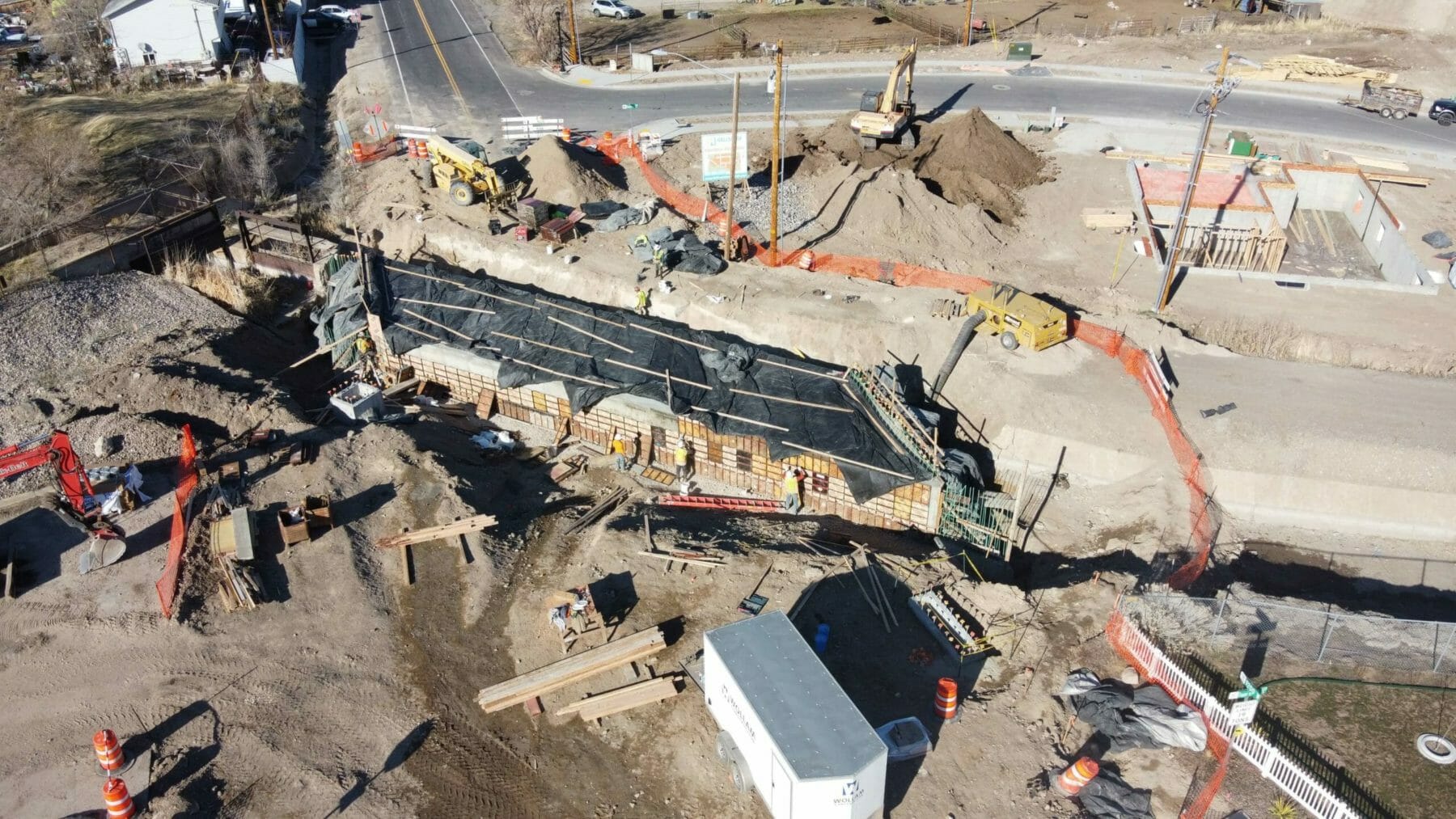 concrete construction for Magna bridge replacement in Utah | Wollam Construction