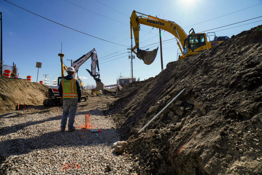 concrete construction for Magna bridge replacement in Utah | Wollam Construction
