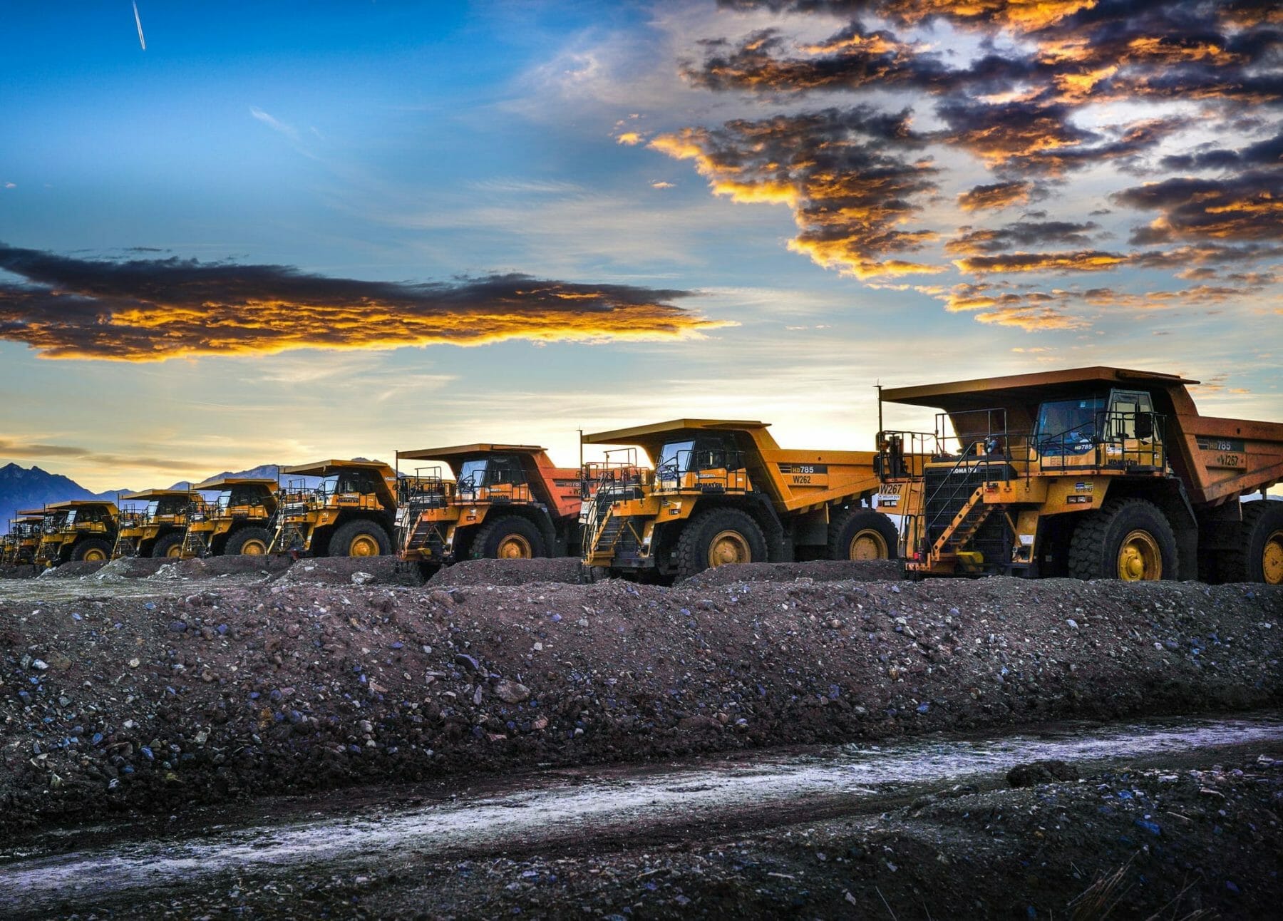Utah Waste Rock Reclamation with Komatsu Trucks | Salt Lake City Excavation Contractors | Wollam Construction