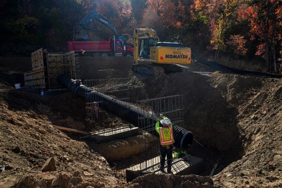 FEMA Debris & Stormwater Basin Concrete Construction in Woodland Hills, UT | Wollam Construction
