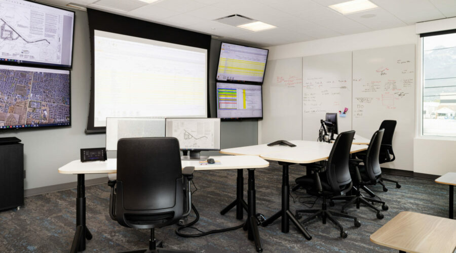 Wollam Construction headquarters office building interior