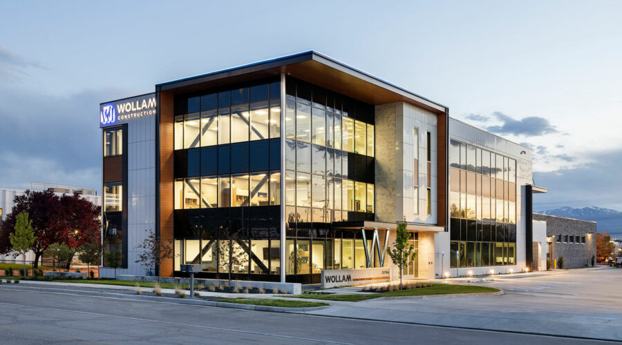 Wollam Construction headquarters office building exterior