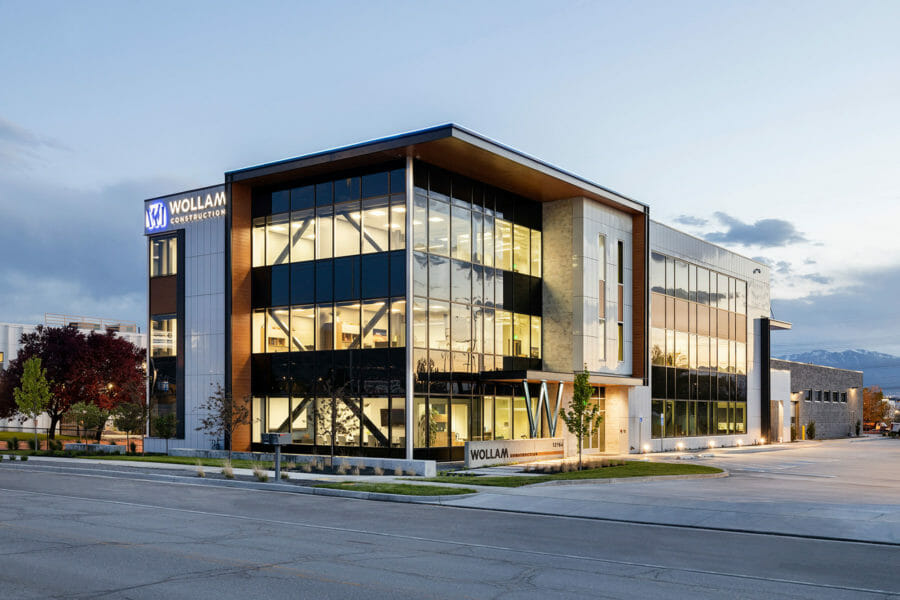 Wollam Construction headquarters office building exterior